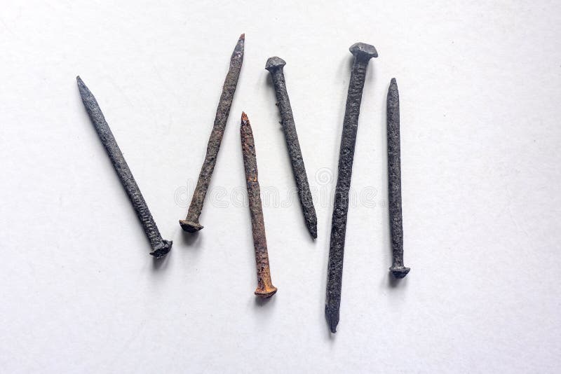 Handmade Nails Isolated with Clipping Path Stock Photo Image of