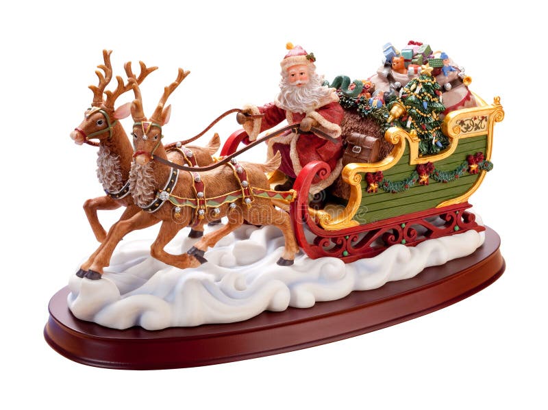 christmas santa claus sleigh