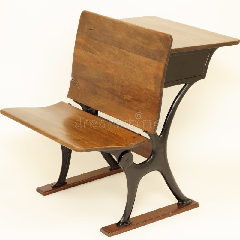 Antique School Chair and Desk