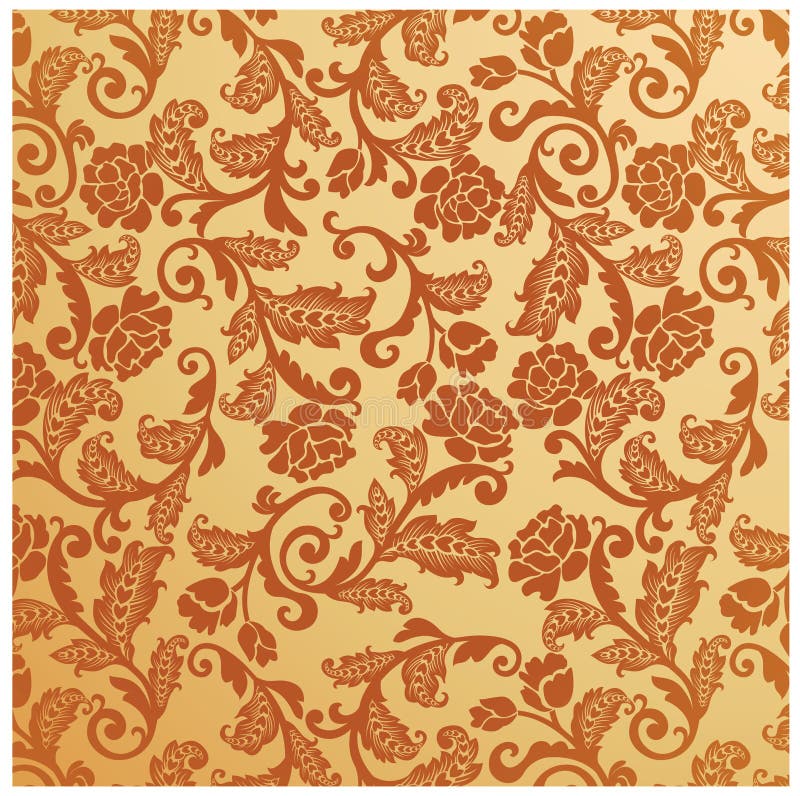 Antique seamless floral pattern Vintage