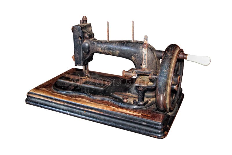 Antique sewing machine stock image Antique sewing machine stock image