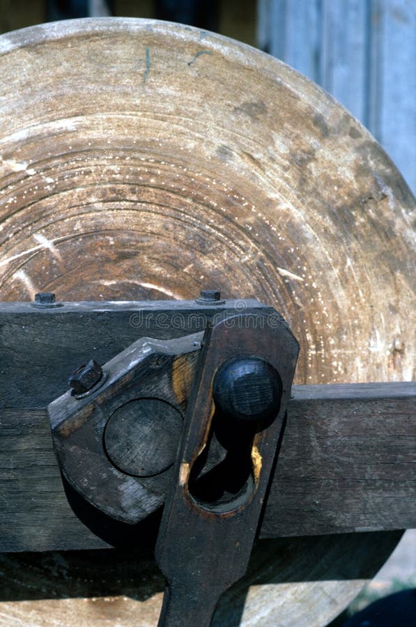 Antique Sharpening Stone stock photo. Image of power 14110300