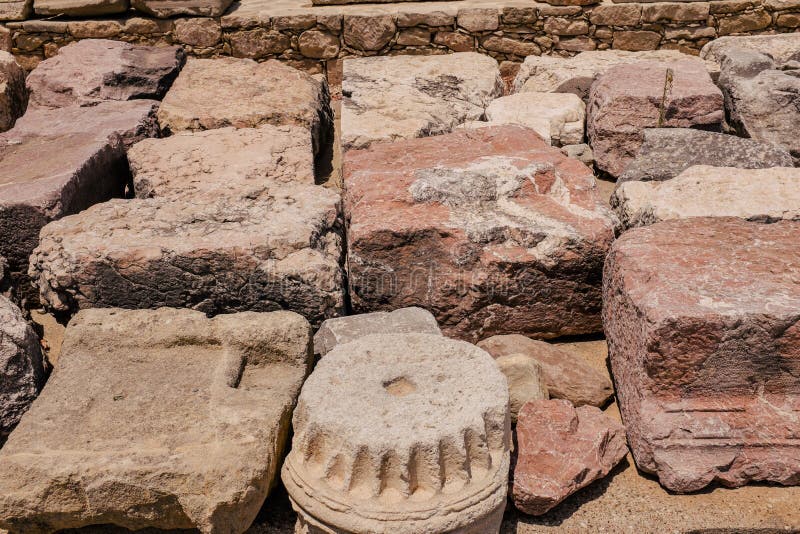 Antique Stone in Cyprus Temple Stock Image Image of culture, palace