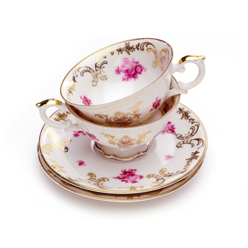 Antique tea cups stock image. Image of porcelain, teacup 21569367