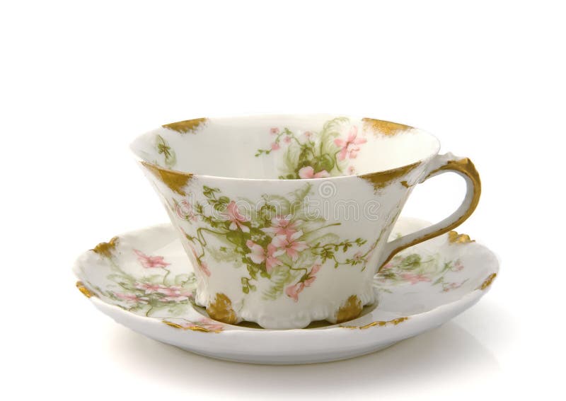 Antique Teacup and Saucer