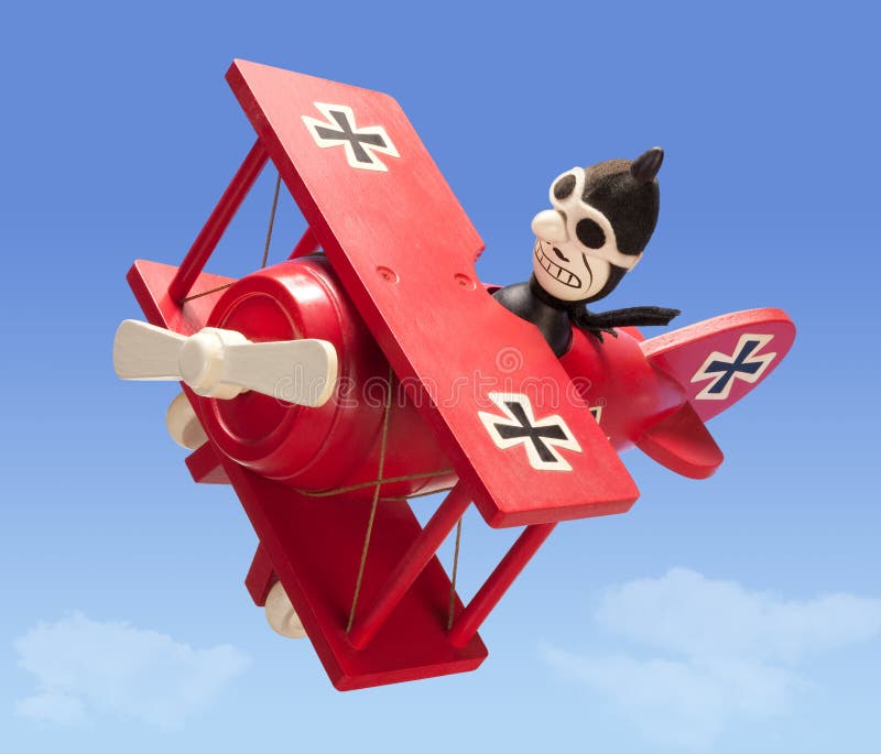 Antique Toy Airplane (with clipping path)