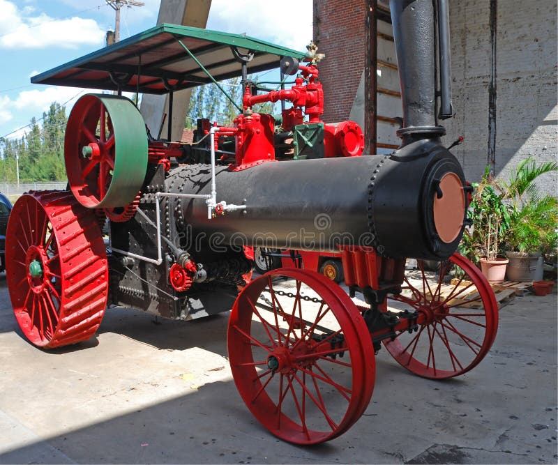 Antique tractor stock images