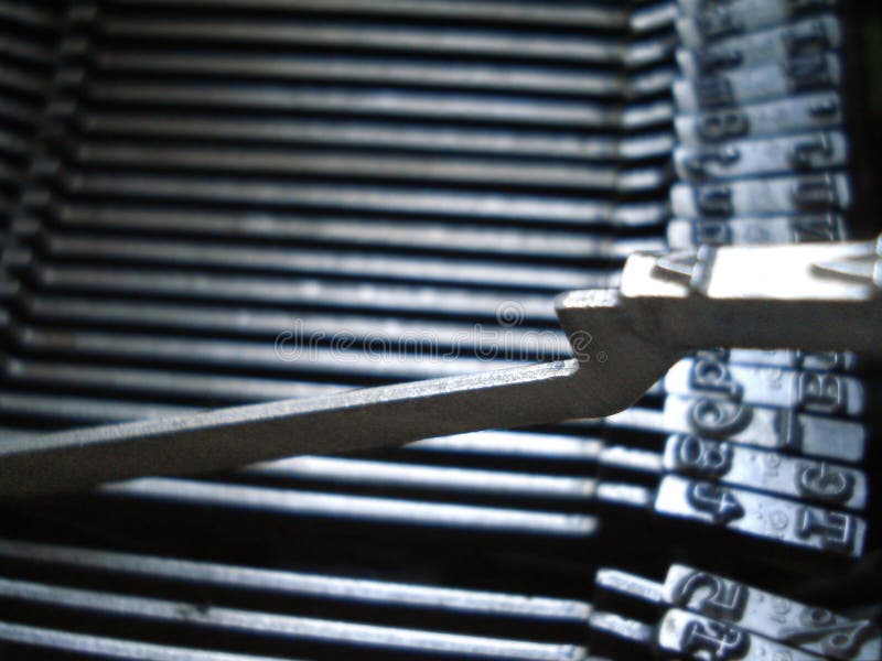 Antique Typewriter Striker stock image. Image of device 11573163