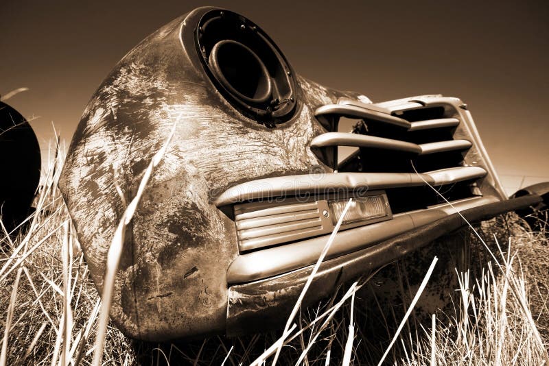 Antique USA car stock photo