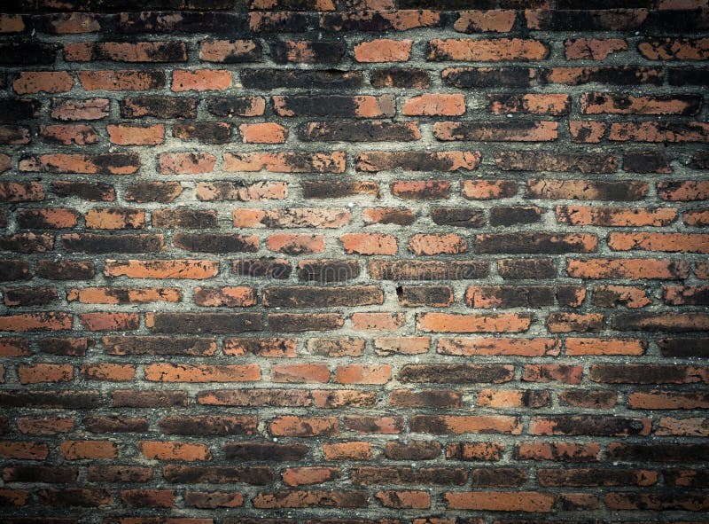 ANTIQUE VINTAGE BRICK WALL. Stock Image Image of brown, design 66410383