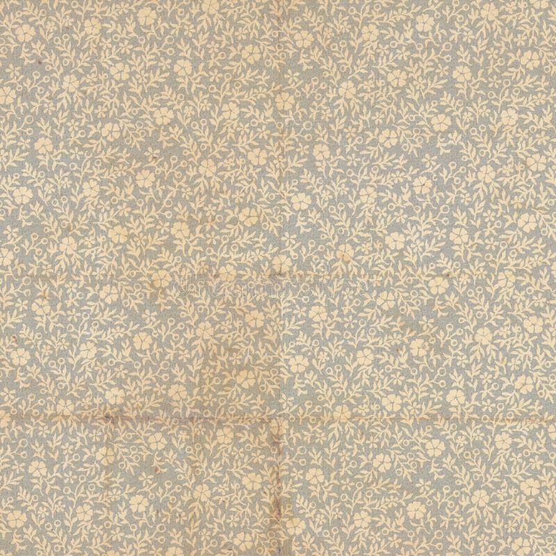Antique Vintage Floral Book End Paper stock photos Antique Vintage Floral Book End Paper stock photos