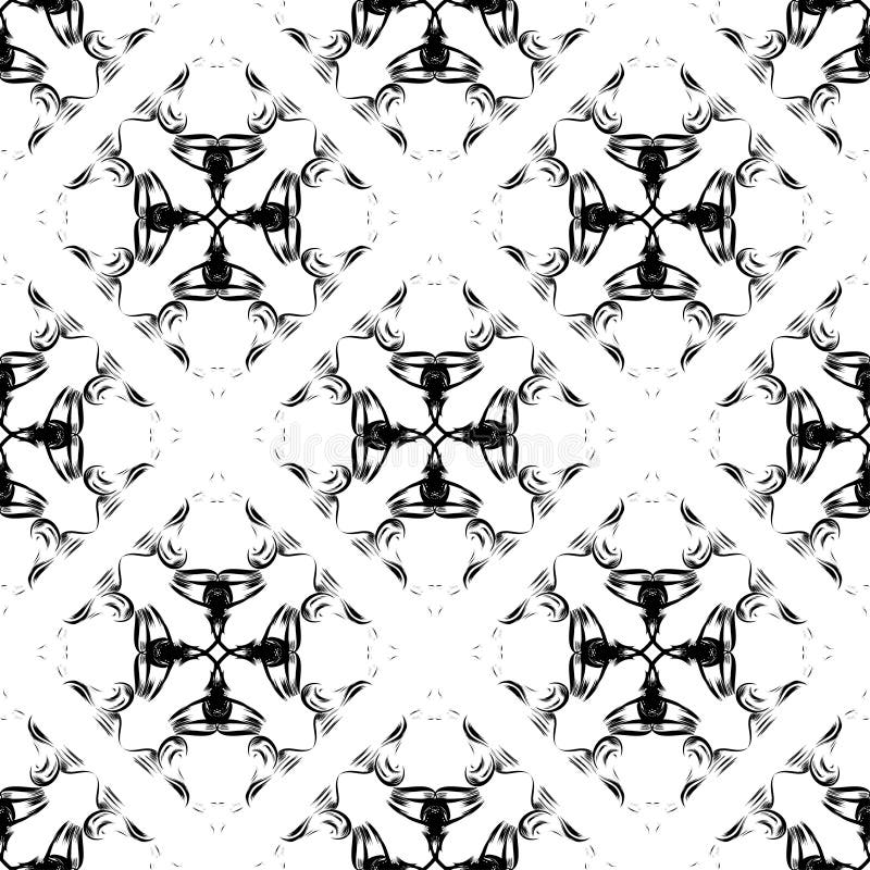 Antique vintage floral ornament on white background. Vector royalty free illustration