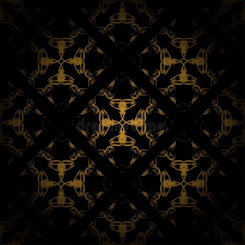 Antique vintage floral ornament on white background. Vector stock illustration