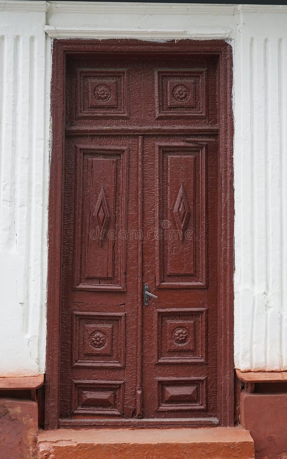 Antique vintage front door stock image. Image of surface 202509413