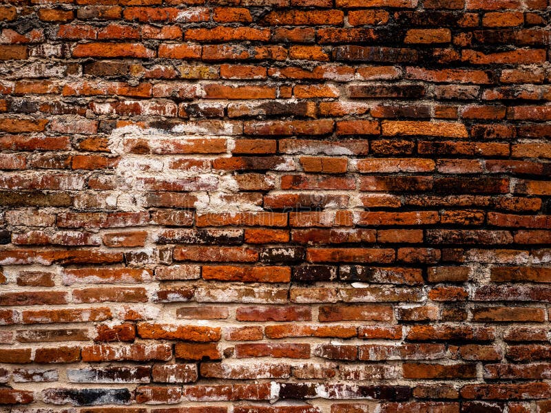 Antique and Vintage Style Brick Wallpaper, Old Red Brick Wall Texture  Background Stock Image - Image of paint, dark: 149873851