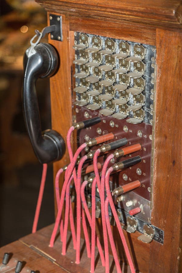 Antique Vintage Telephone Switchboard, Communication Connection royalty free stock photos Antique Vintage Telephone Switchboard, Communication Connection royalty free stock photos