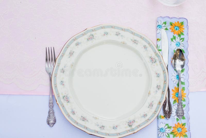 Antique Wedding Reception Plates Stock Image Image of event, plate