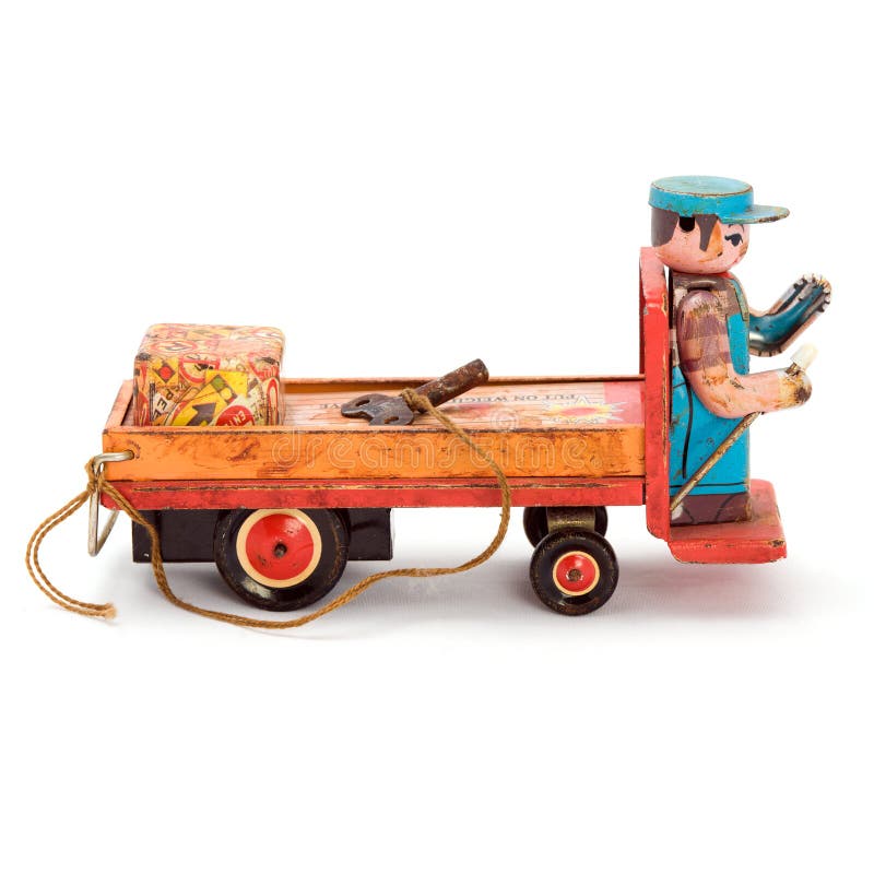 Antique Windup Car with Key. Stock Photo Image of styled, colored 93870896