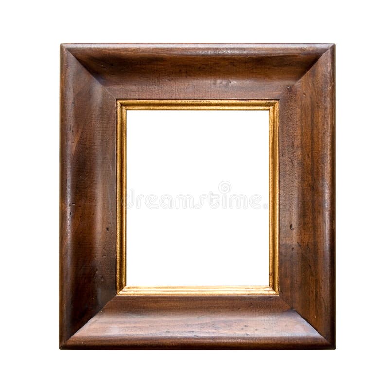 Antique wooden frame stock photo. Image of golden, book 2183734