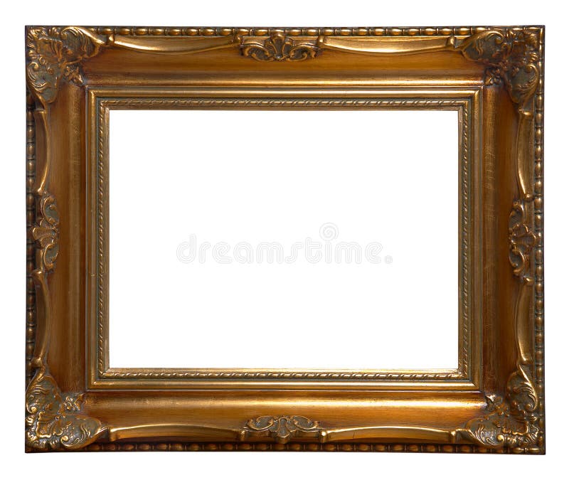 Antique wooden frame stock photo. Image of golden, book 2183734