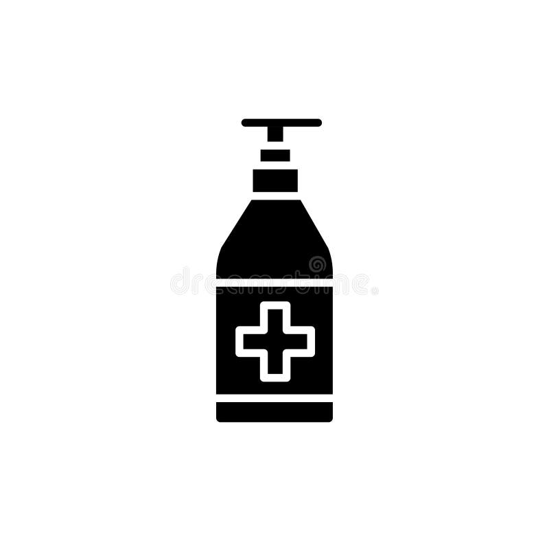 Antiseptic product color line icon. Isolated vector element. Outline pictogram for web page, mobile app, promo
