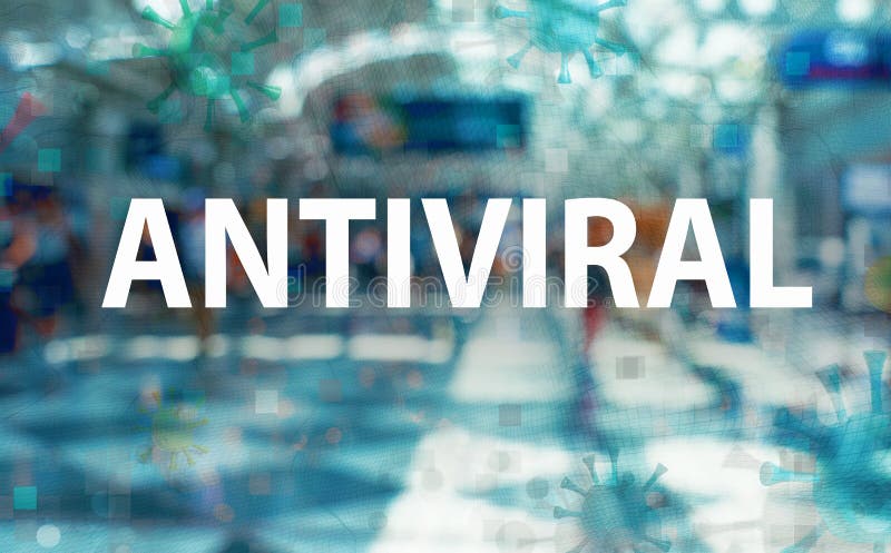 Antiviral theme with an airport background. Antiviral Coronavirus theme with an international airport background stock image Antiviral theme with an airport background. Antiviral Coronavirus theme with an international airport background stock image