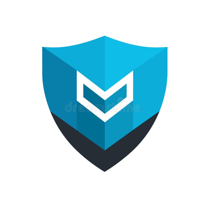 Antivirus software development filled blue logo vector illustration