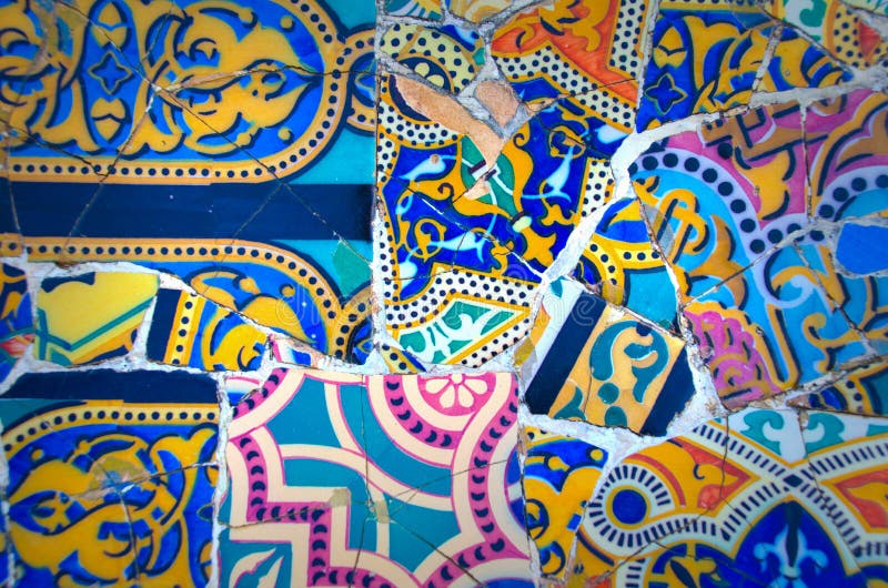 Antoni Gaudi parkerar arkivbild Antoni Gaudi parkerar arkivbild