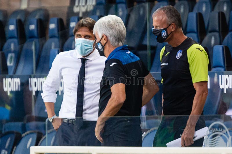 antonio conte (fc internazionale) and gian piero gasperini (atalanta) during Atalanta Bergamasca Calcio vs FC Internazionale at the  in bergamo, Italy, August 01 2020 - LM/Francesco Scaccianoce