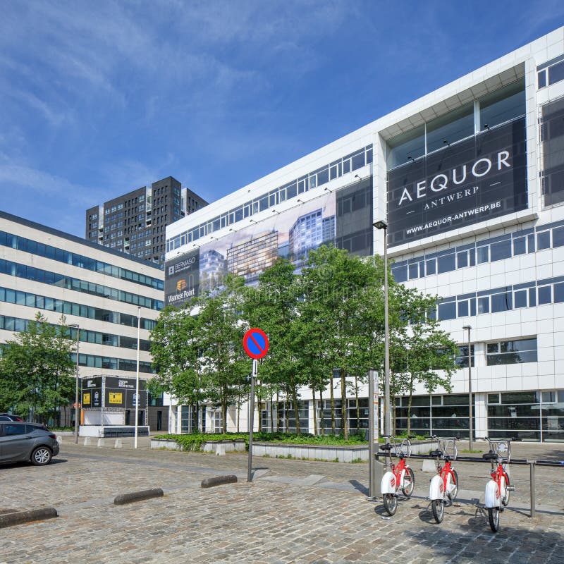 Modern architecture in the city center of Antwerp, Belgium royalty free stock images Modern architecture in the city center of Antwerp, Belgium royalty free stock images