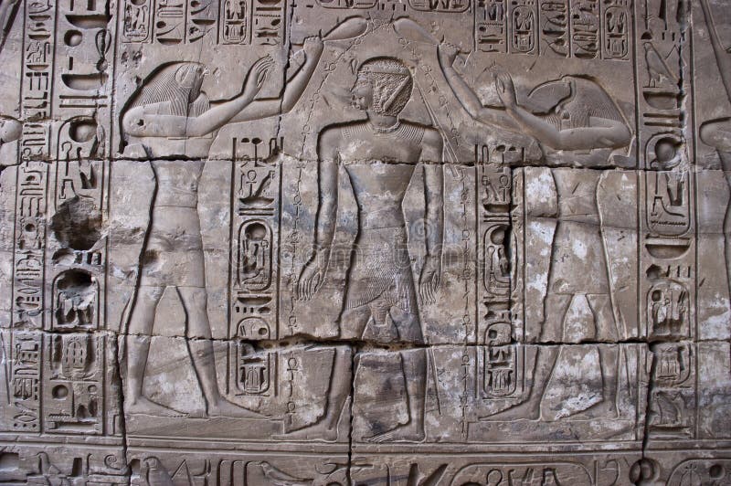 Antyczna Egypt egipska hieroglyphics podróż