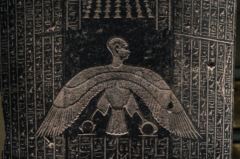 Antyczny Egipski writing jak postać