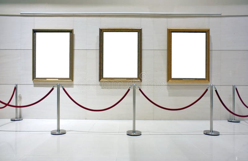 Anule a lona moldada em uma exposição imagens de stock Anule a lona moldada em uma exposição imagens de stock
