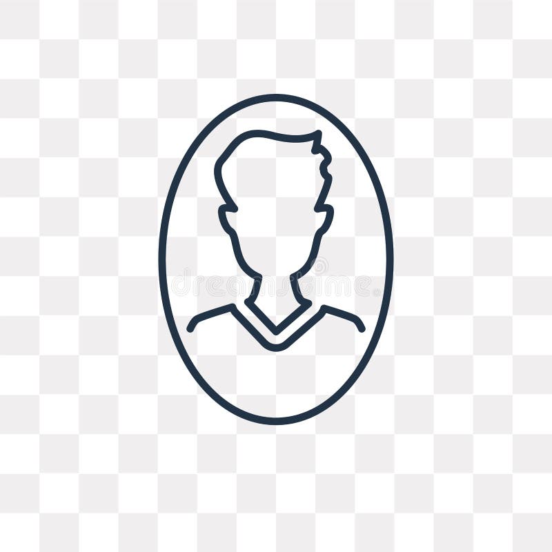 Användarevektorsymbol som isoleras på genomskinlig bakgrund, linjär användare stock illustrationer Användarevektorsymbol som isoleras på genomskinlig bakgrund, linjär användare stock illustrationer