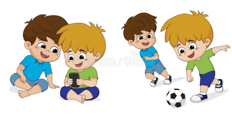 Anwesende Kinder gewöhnt zu Spiel zu Hause spielen Sie ziehen ` t lik an lizenzfreie abbildung Anwesende Kinder gewöhnt zu Spiel zu Hause spielen Sie ziehen ` t lik an lizenzfreie abbildung