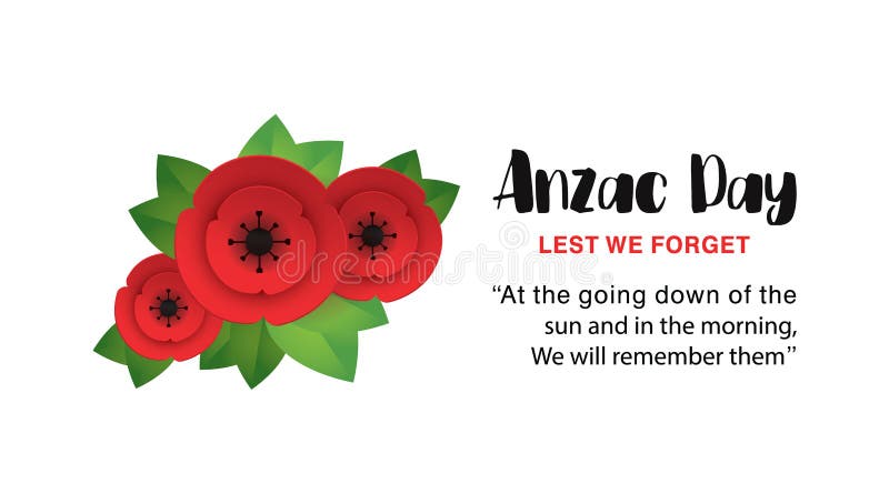 Anzac Day Poppy Invitation Card Lest We Forget Quote 25th April Date Stock Vector Illustration Of Force Remembrance Anzac Day Poppy Invitation Card Lest We Forget Quote 25th April Date Stock Vector Illustration Of Force Remembrance