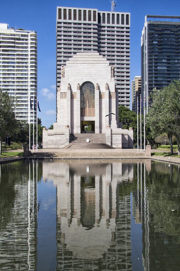 Anzac War Memorial, Hyde Park Stock