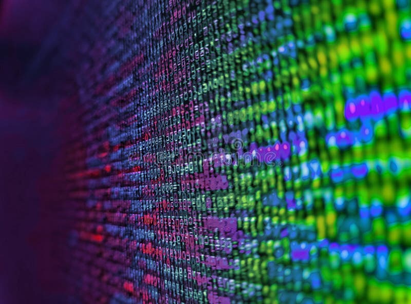 Anzeige des Programmcodes auf dem Computer. CSS3-Code auf farbigem Hintergrund. Objekte für JavaScript-Funktionen. neue Technologi stockbild