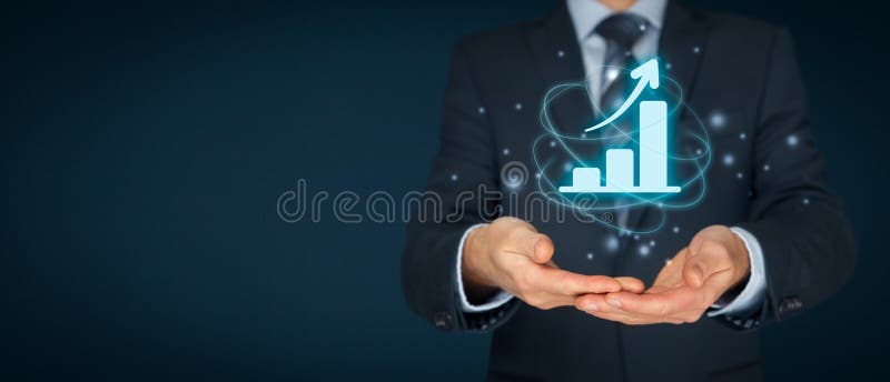 Análise do crescimento do negócio imagens de stock royalty free Análise do crescimento do negócio imagens de stock royalty free