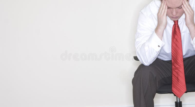 Anéantissement pour l'homme d'affaires photo libre de droits