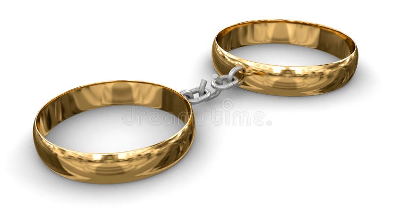 Connected rings. Image with clipping path. Connected rings. Image with clipping path