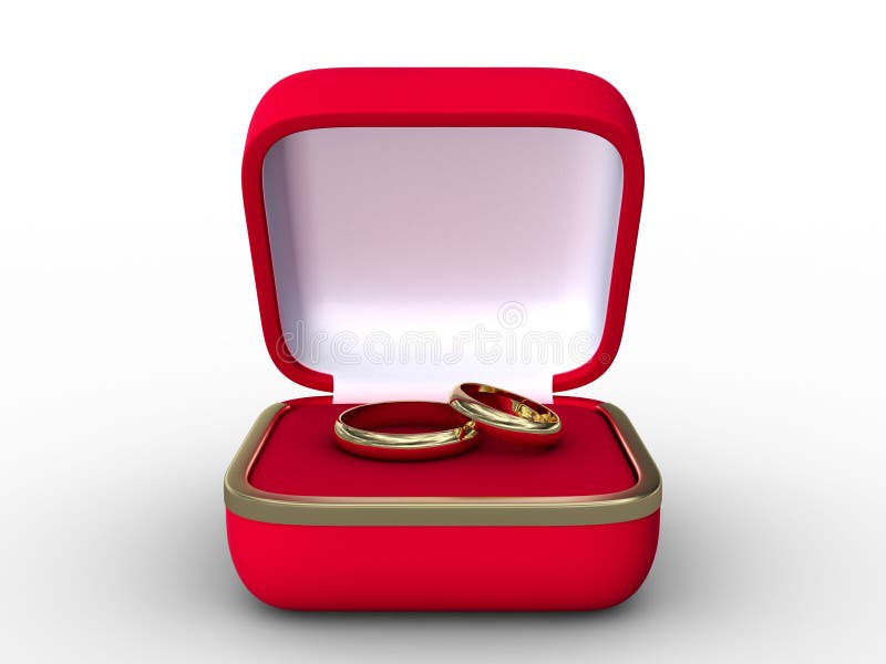 Anéis de casamento ilustração royalty free Anéis de casamento ilustração royalty free