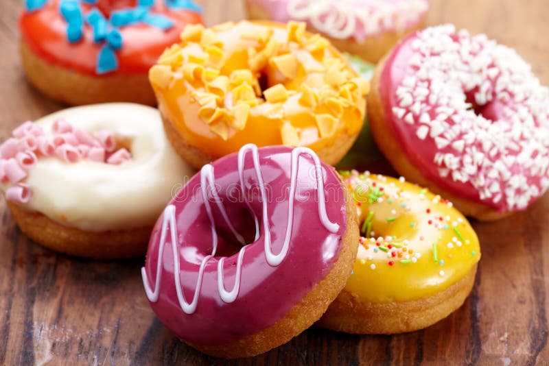 Donuts assados imagens de stock