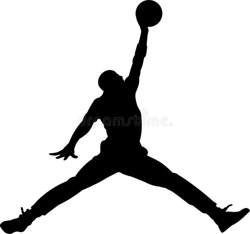 Anúncio publicitário dos esportes do logotipo de Jordan Nike