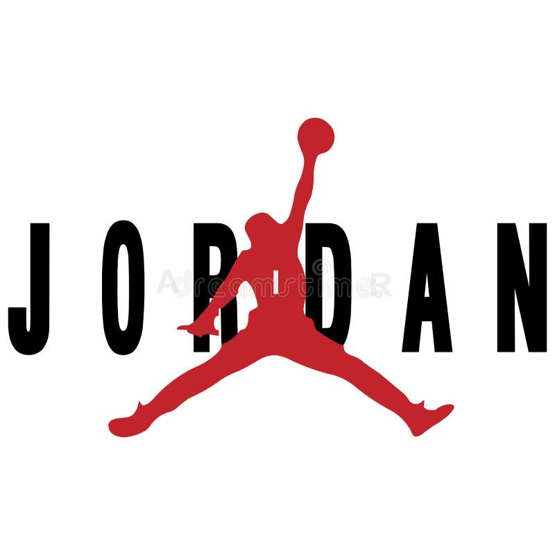 Anúncio publicitário dos esportes do logotipo de Jordan Nike