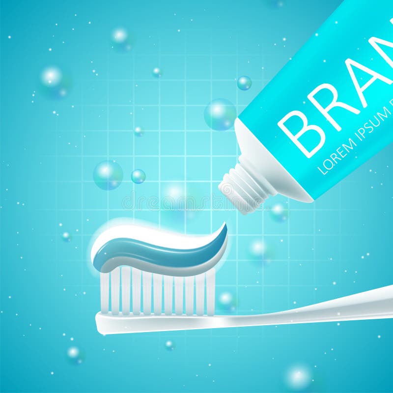 Anúncios do dentífrico do alvejante ilustração royalty free Anúncios do dentífrico do alvejante ilustração royalty free