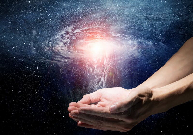 Ao criar algo único. Média mista foto de stock