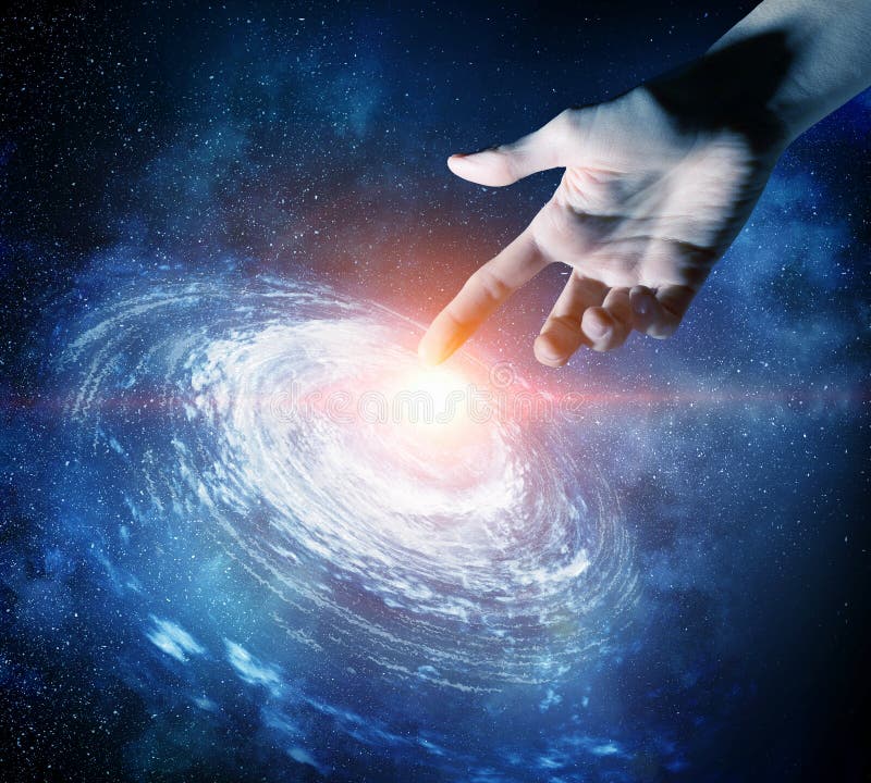 Ao criar algo único. Média mista foto de stock