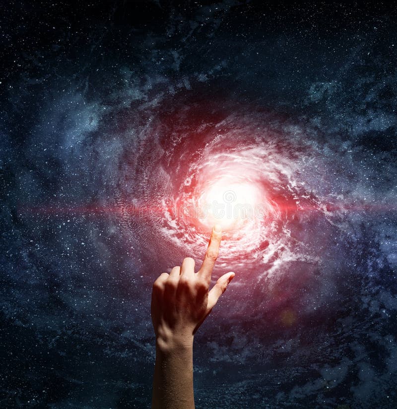 Ao criar algo único. Média mista foto de stock