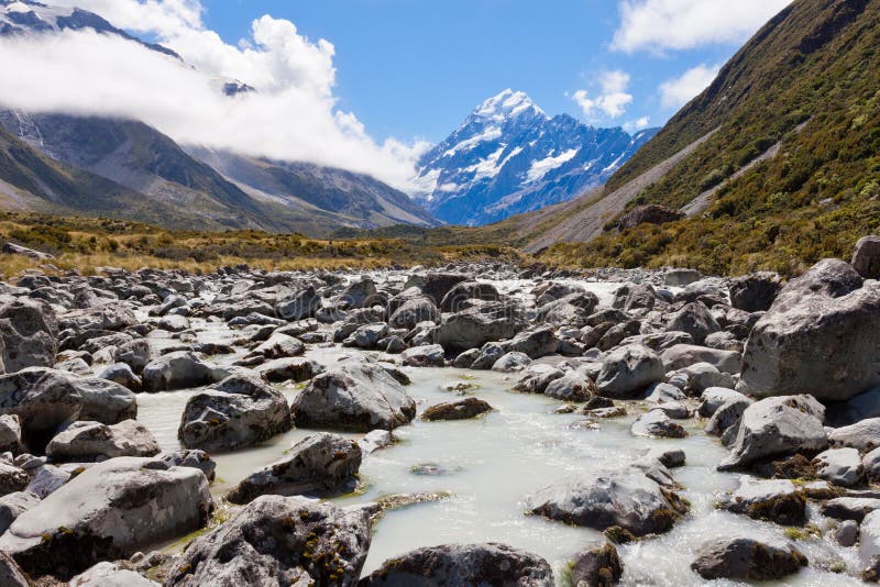 Aoraki Mount Cook Valley Southern Alps NZ